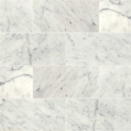 Msi Carrara White 6" X 12" Polished Marble Floor And Wall Tile, 10PK ZOR-NS-0066
